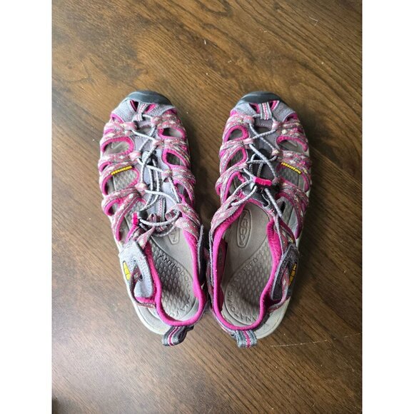 Keen Womens Waterproof Whisper Outdoor Hiking 1014204 Pink Grey Sandals 8 - Picture 8 of 16
